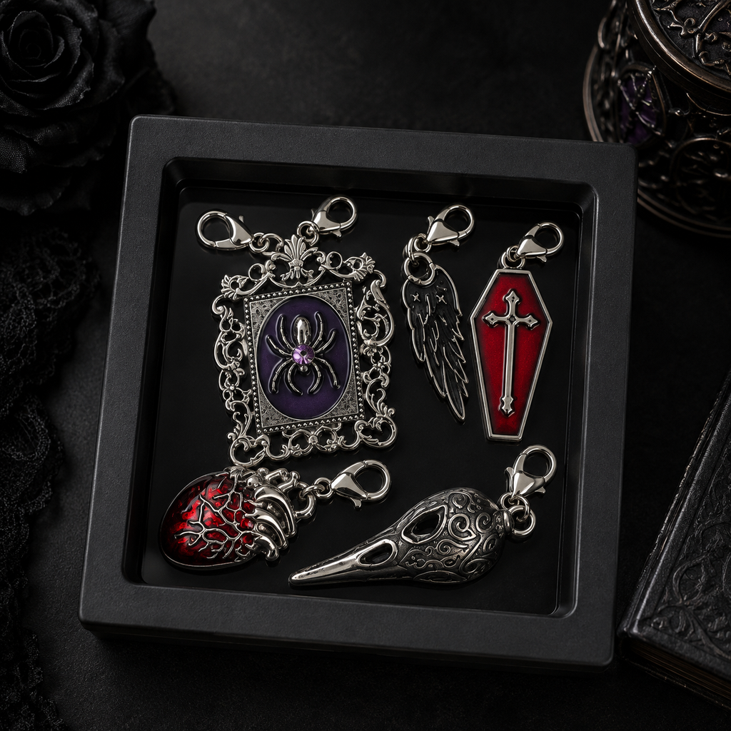 Spooky Season Stitch Marker Sets (5 markers per set)