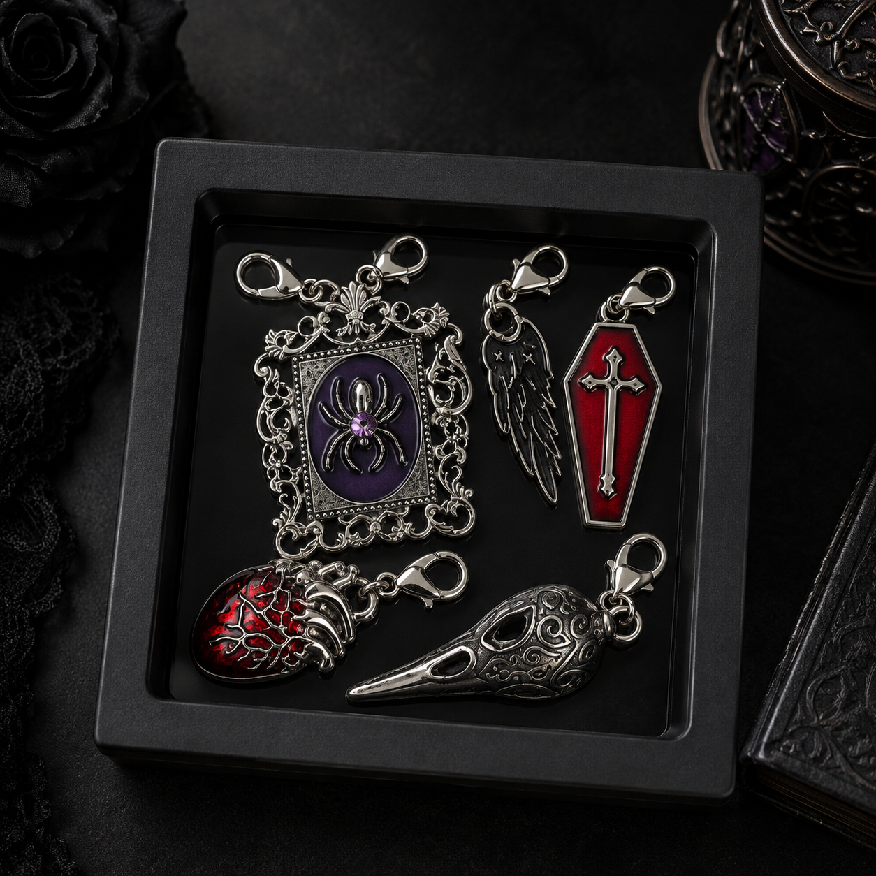 Spooky Season Stitch Marker Sets (5 markers per set)