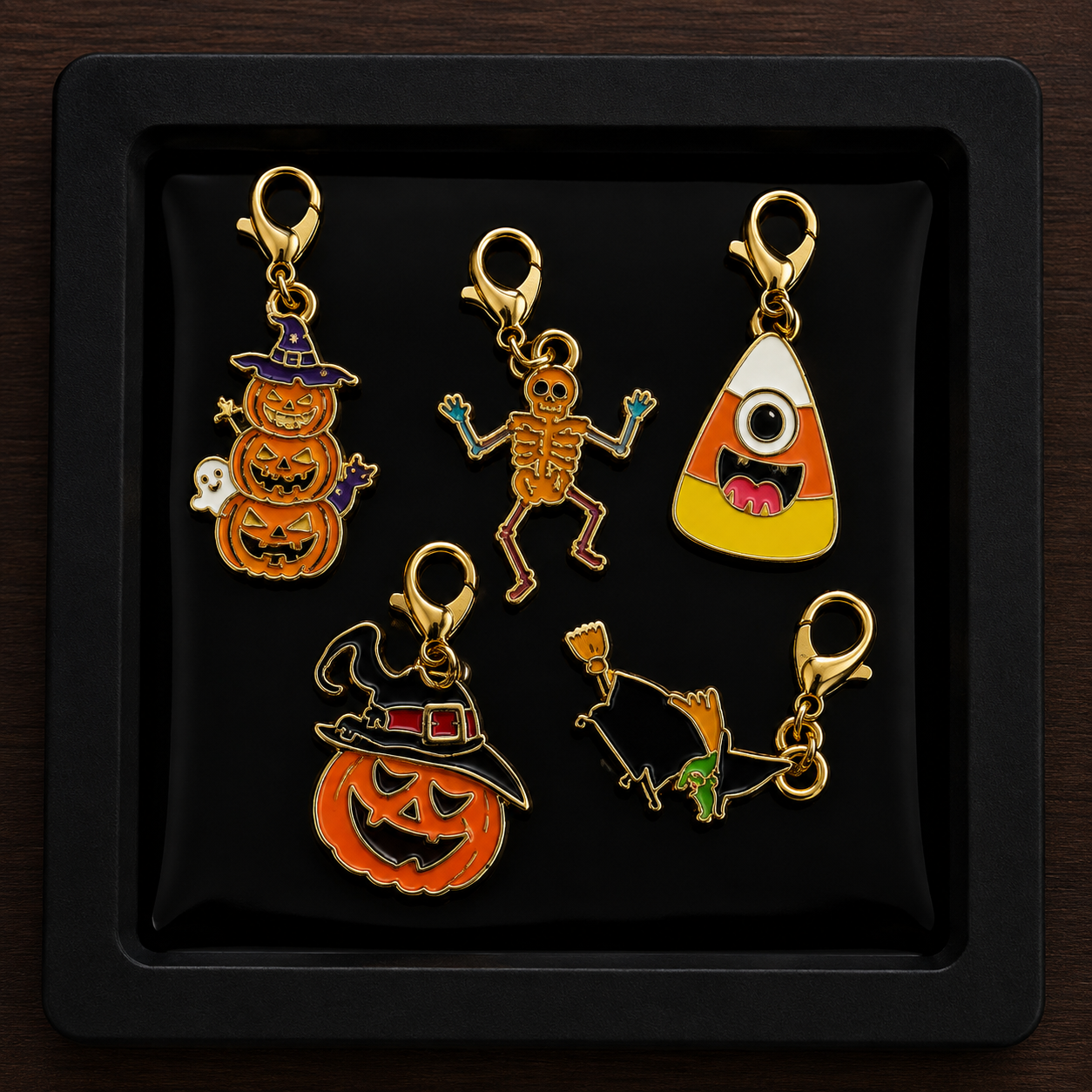 Spooky Season Stitch Marker Sets (5 markers per set)