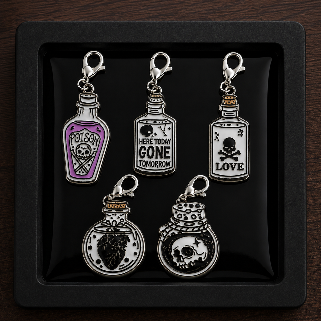Spooky Season Stitch Marker Sets (5 markers per set)