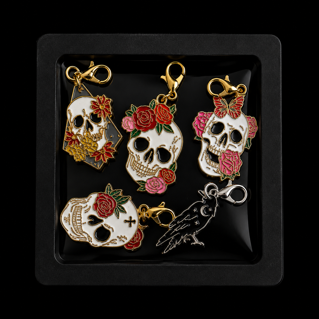 Spooky Season Stitch Marker Sets (5 markers per set)