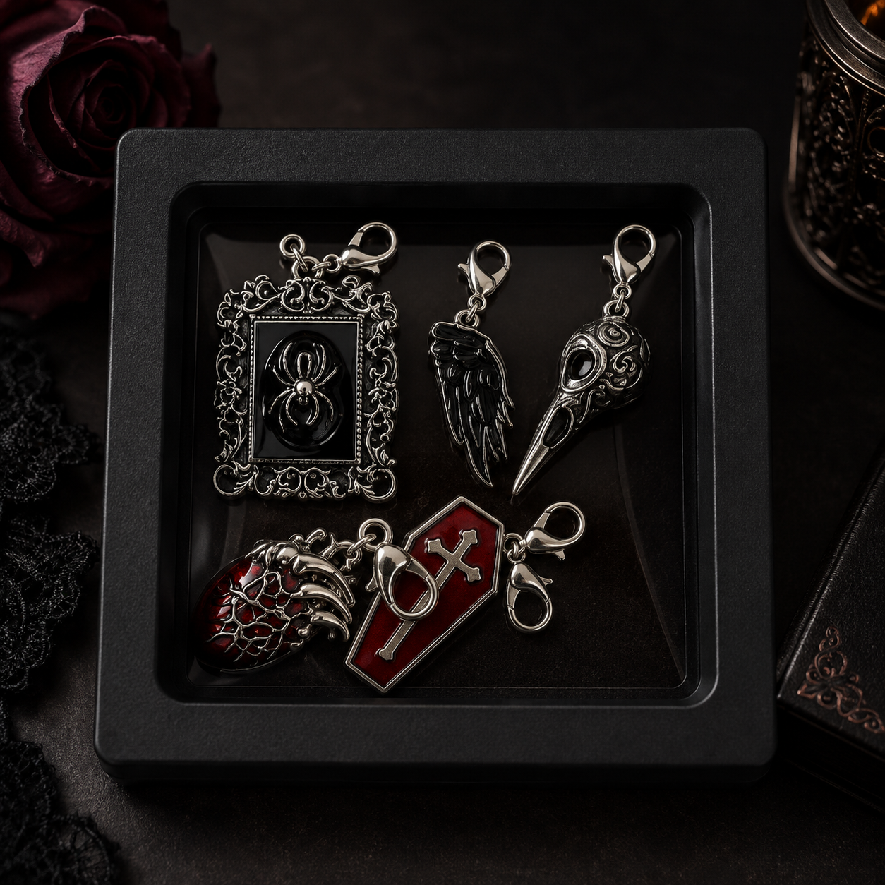 Spooky Season Stitch Marker Sets (5 markers per set)